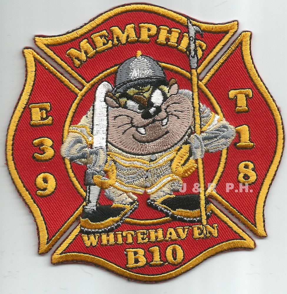Memphis  Engine-39 / T-18 / B-10  "Whitehaven", TN (4" x 4" size) fire patch