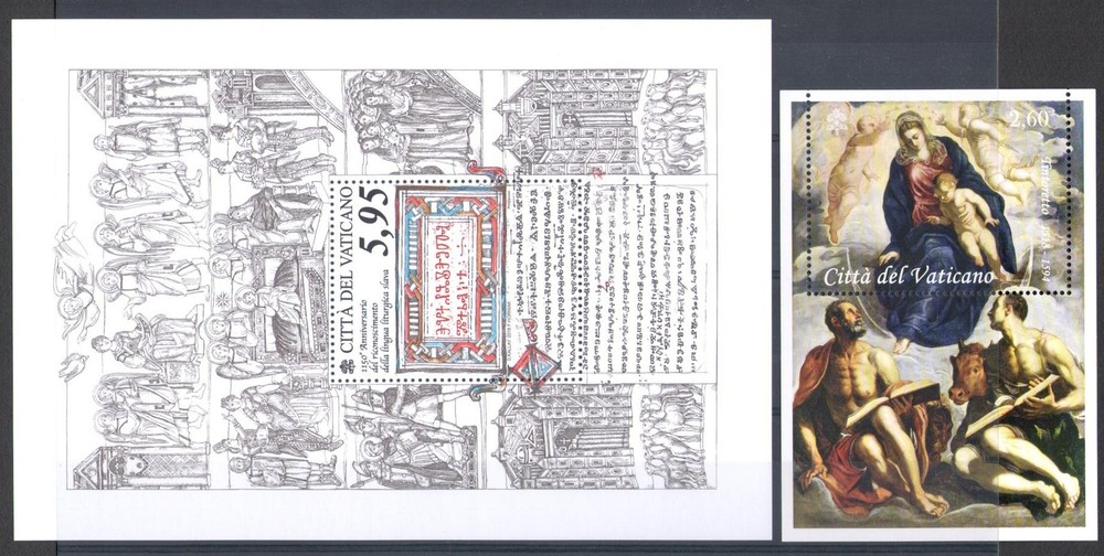 2018 Vatican, 28 values + 4 sheets + 1 booklet + 4 minifolds