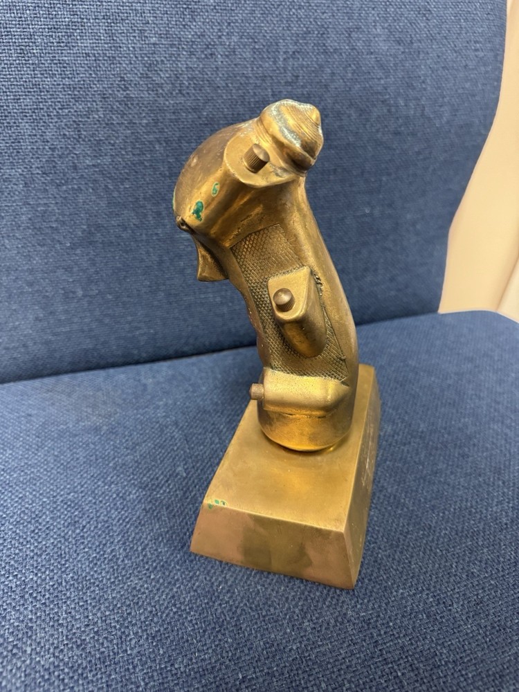 F-4 Phantom Fighter Pilot B8 Flight Control Grip Joystick Brass Display Award