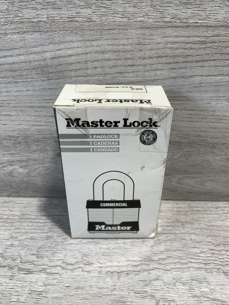 Master Lock 5Ka Padlock, Keyed Alike, Standard Shackle, Rectangular Steel New