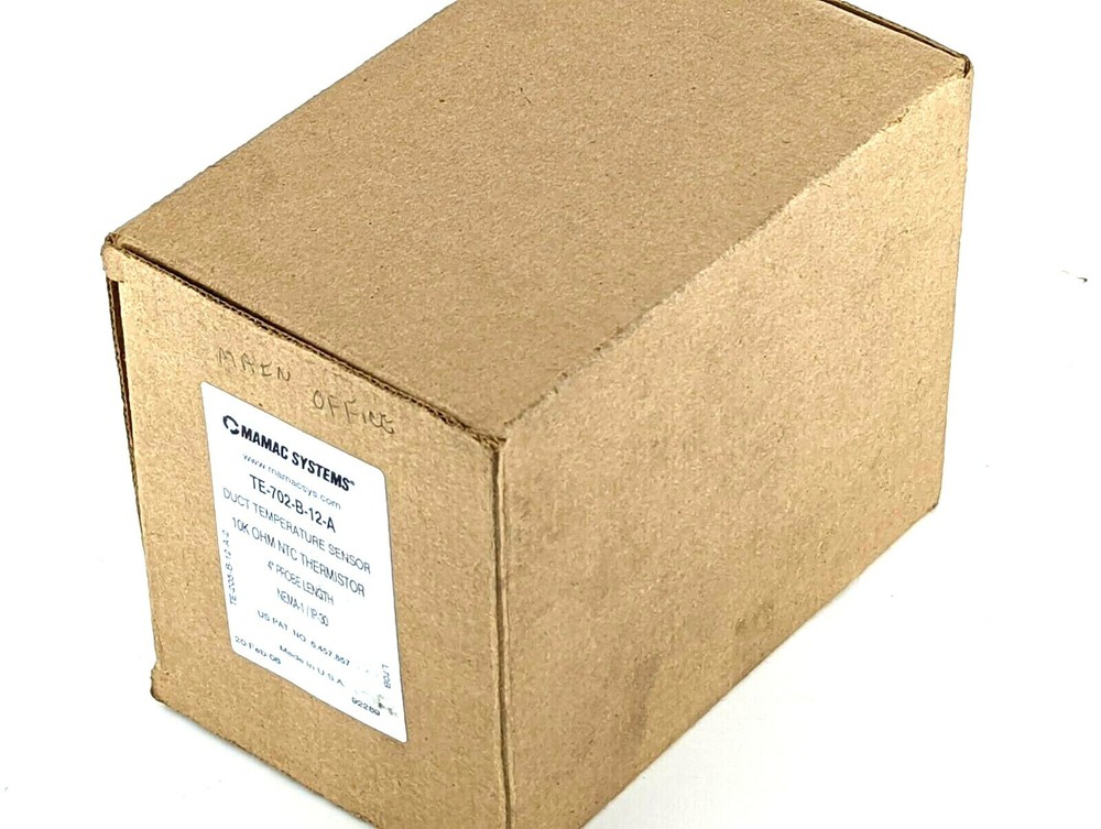 NEW Mamac Systems TE-702-B-12-A Duct Temperature Sensor, TE702B12A