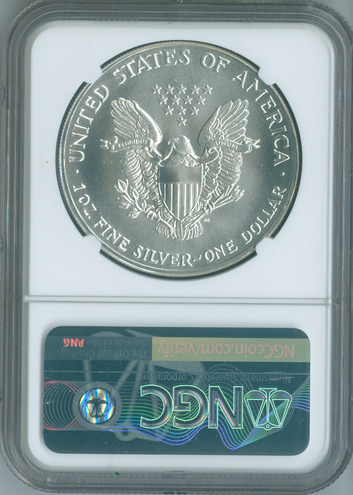 1987-S Silver Eagle Dollar NGC MS69 Trolly Quality