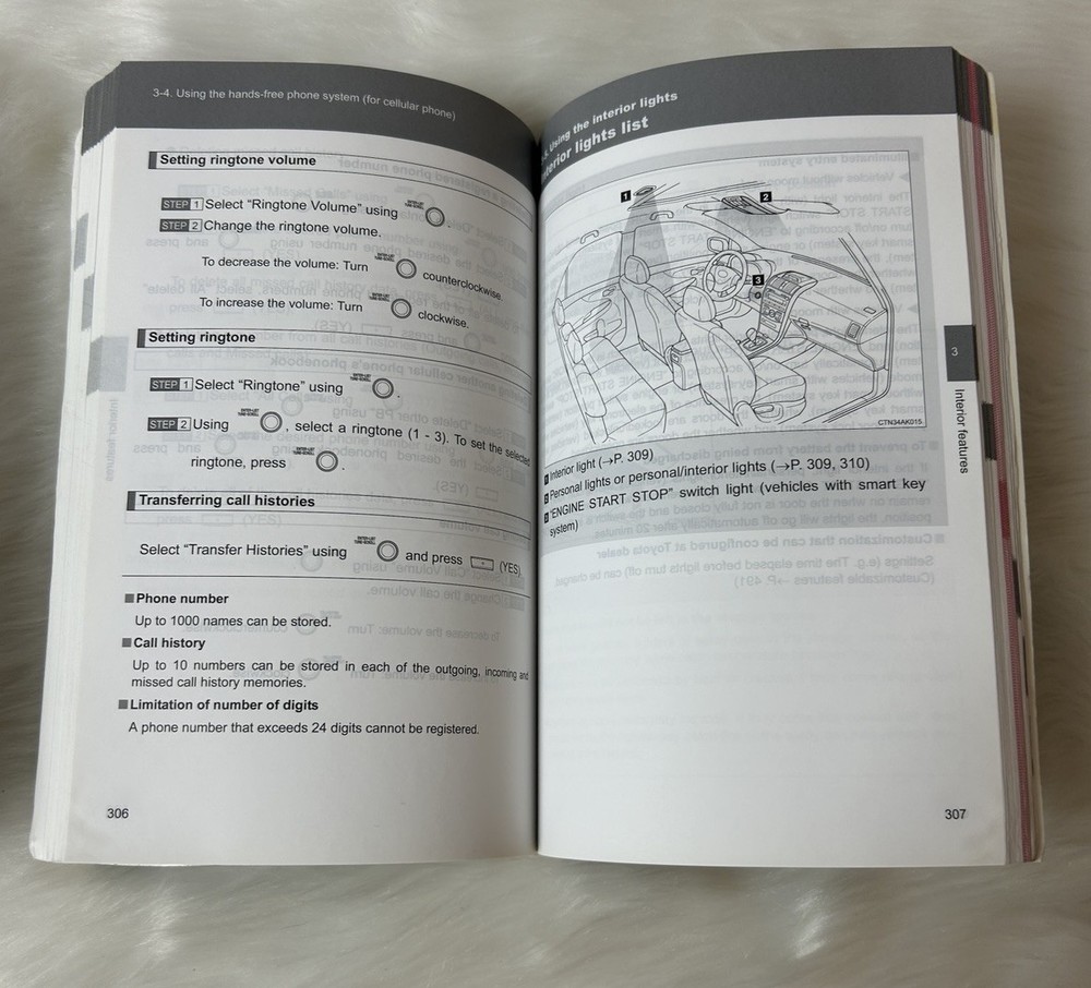 2012 Toyota Corolla Owner's Manual & Quick Reference Guide