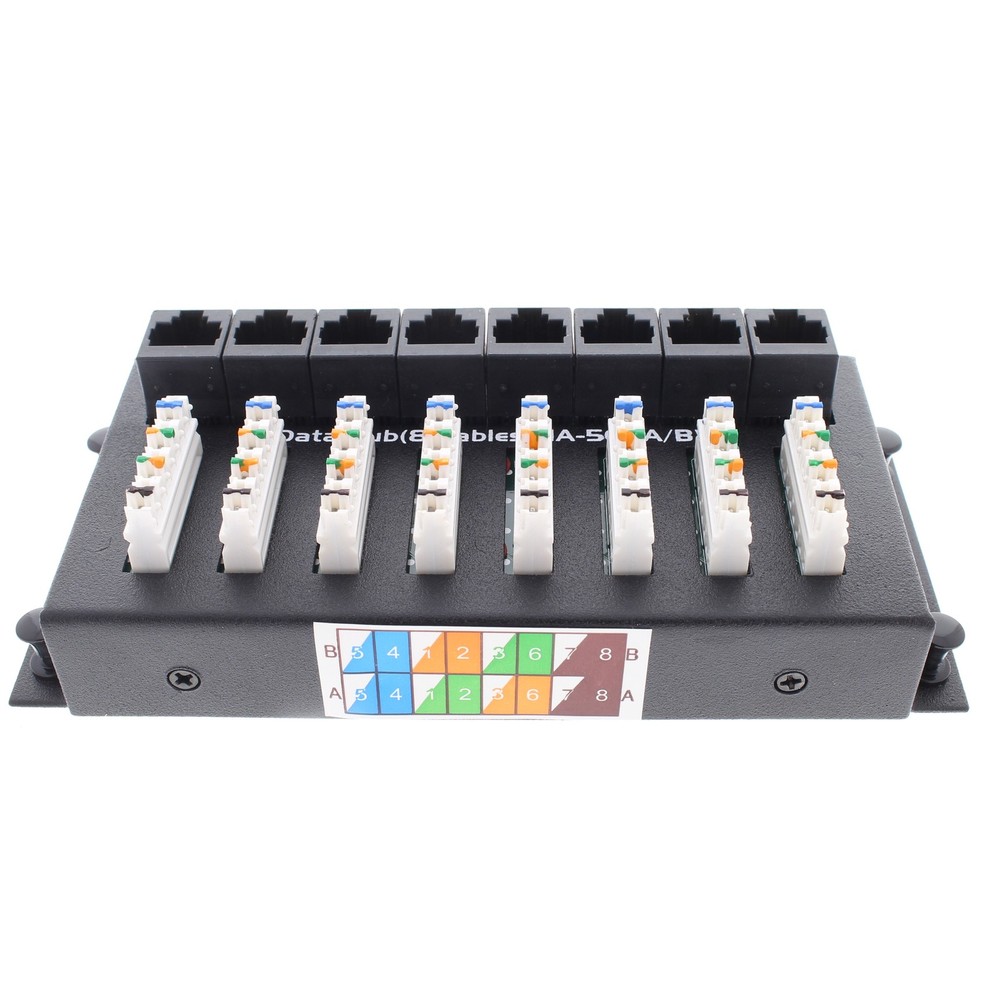 Cooper Media Sync CSH8D 8-Port Cat 5E Computer Network Data Module