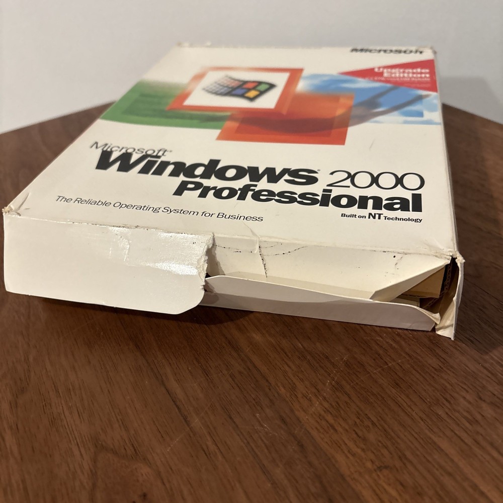 Microsoft Windows 2000 Professional Retail Box, Upgrade Version