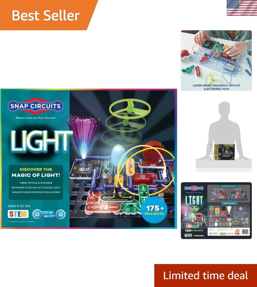 Light Electronics Exploration Kit | Over 175 Exciting STEM Projects | Full Co...