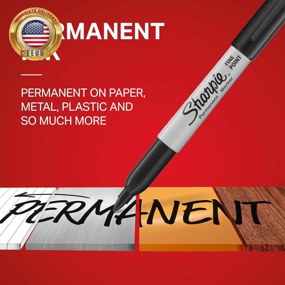 30162PP Permanent Markers, Fine Point, Black, 2 Count ⭐️⭐️⭐️⭐️⭐️