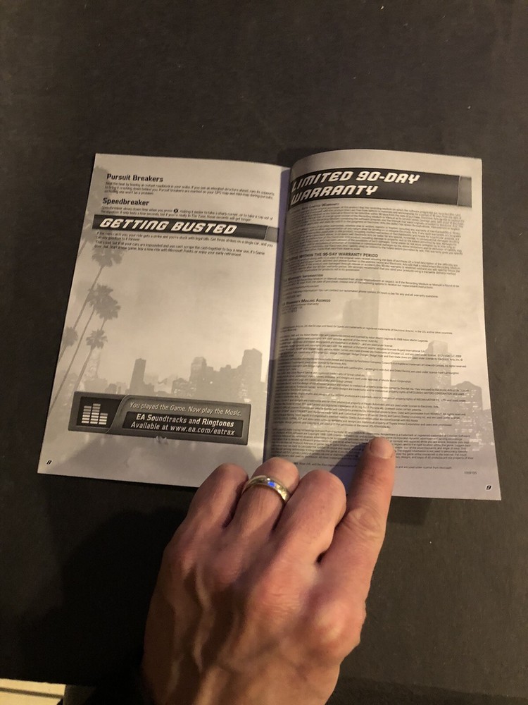 need for speed undercover xbox 360 Manual Only