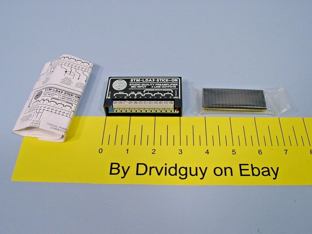 RDL STM-LDA3 Stick-On Mic Preamp w/Phantom (Studio Quality)