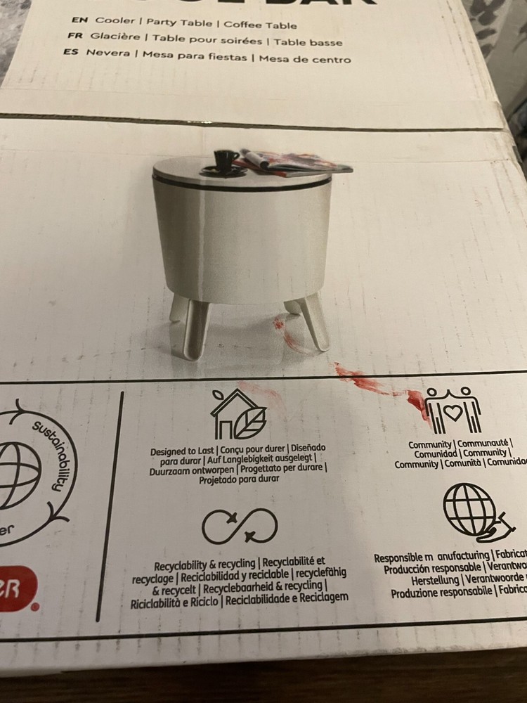 Keter Cool Bar Patio End Table