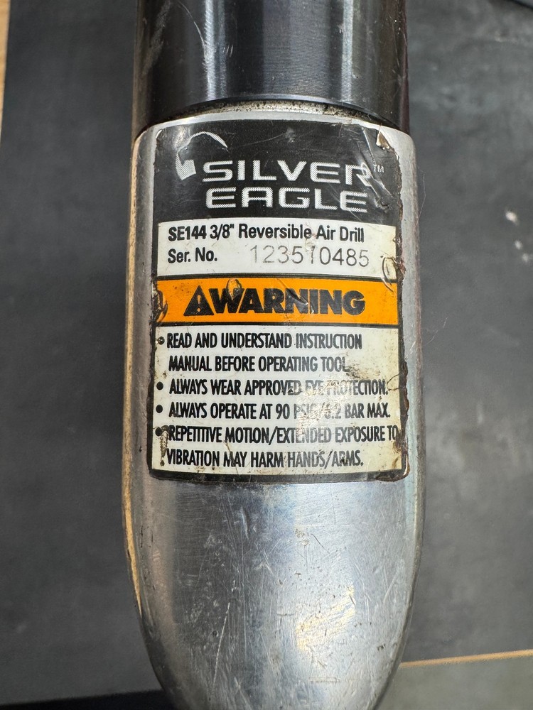 Silver Eagle SE144 3/8" Reversible Keyless Pneumatic Drill Fast Free Shipping .