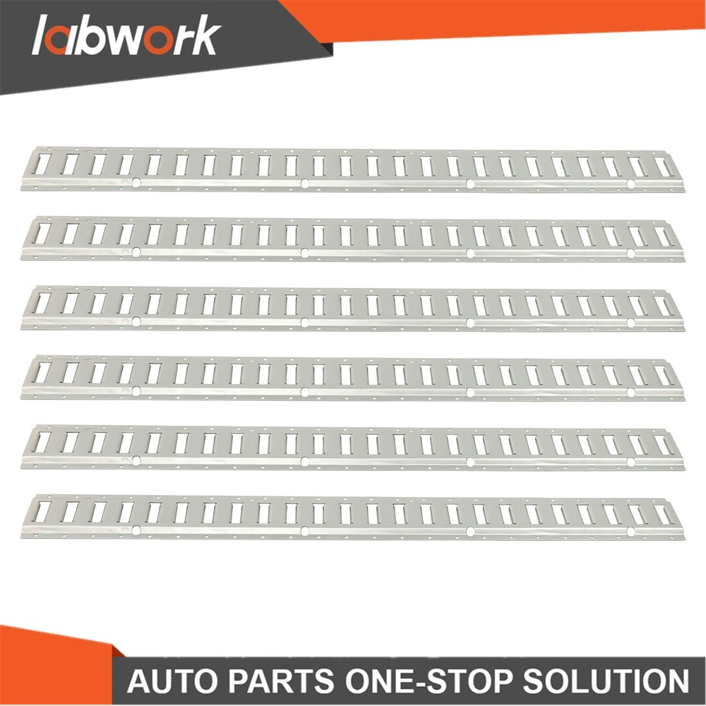 Labwork E Track Tie Down Rail Kit 4' (6 Pack) for Garages Vans Trailers