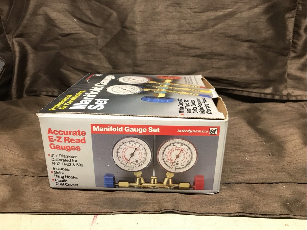 Interdynamics Professional Air Conditioning Manifold Gauge Set
