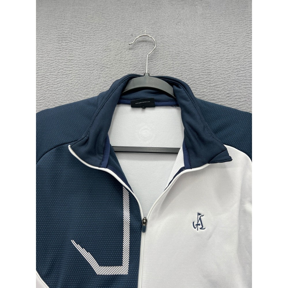 Galvin Green Pullover Mens Medium 1/4 Zip Golf Navy White Performance