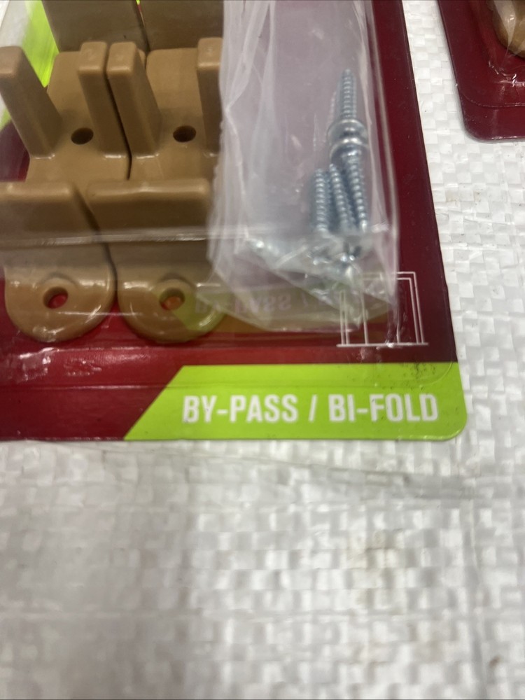 (2) Ace Hardware Universal Bottom Mount Bypass Bi Fold Door Floor Guide