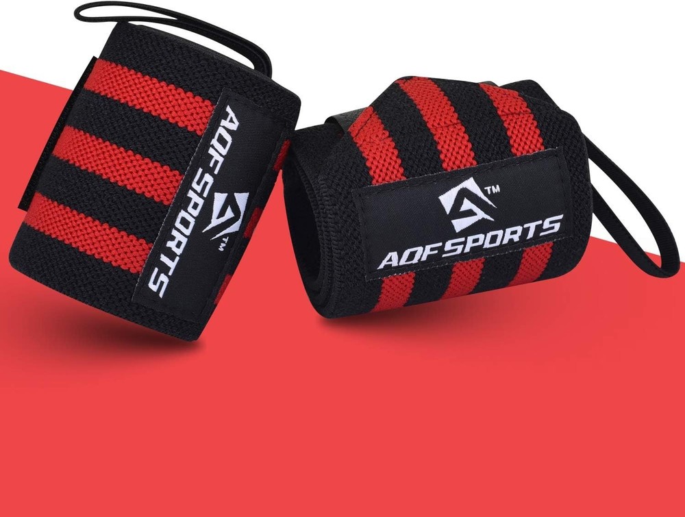 18" Adjustable Weightlifting Wrist Wraps with Thumb Loop for Ultimate Support