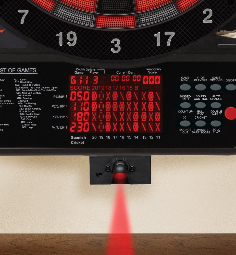 Viper 800 Electronic Soft Tip Dartboard Bundle with LaserLite Laser Throw/Toe
