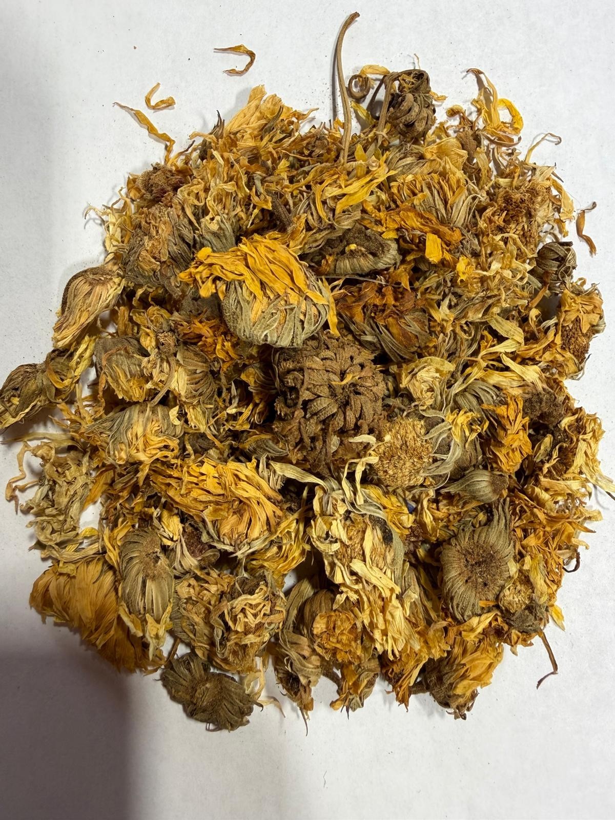 Organic Way Dried Calendula Flower (Marigold Flower) Herbal Tea