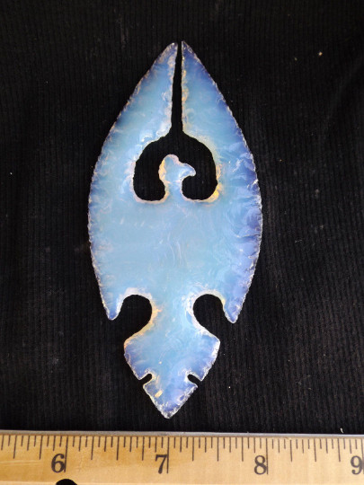 Opal Opalite Glass Tile Chipped Block 4 Slab Flint Knapping Cab 2# Sm.