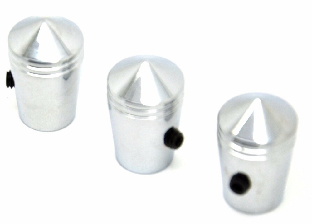 Pointed Toggle Switch Extensions for Kenworth Round Switch 1" H Chrome UP#40229