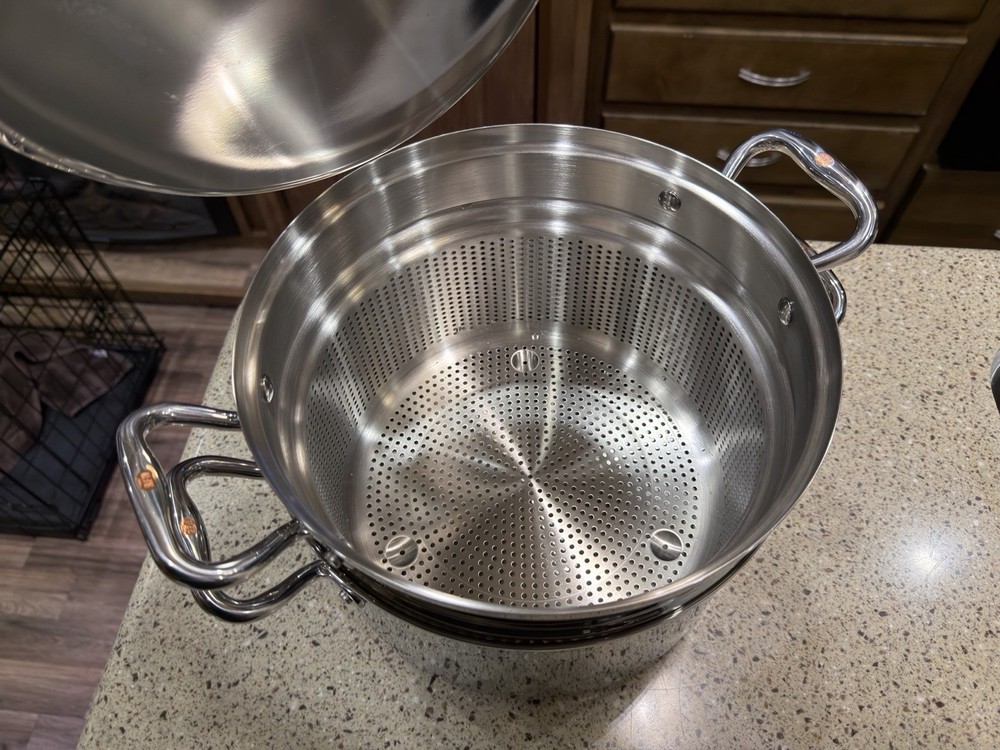 RUFFONI PASTA POT 8QT WITH PASTA INSERT (CSP2614X)