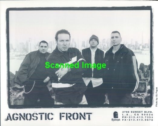 Press Photo: AGNOSTIC FRONT 8x10 B&W