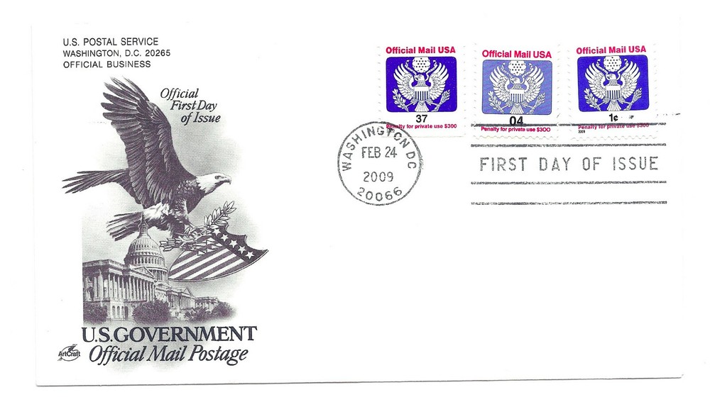 O163 1c Official ArtCraft  FDC