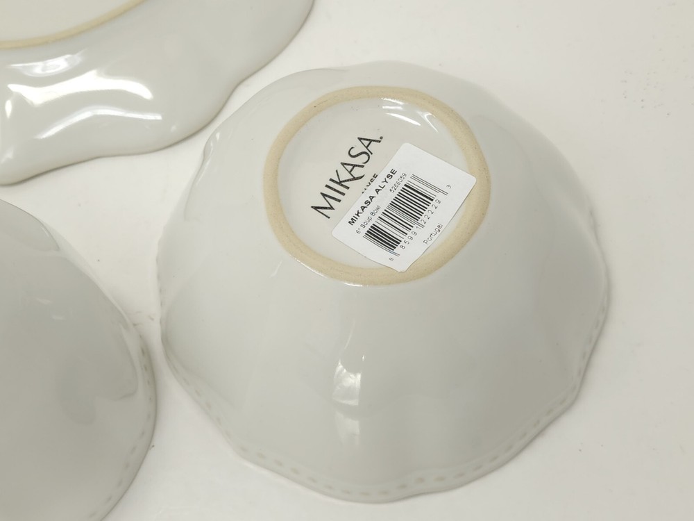 Mikasa Dinnerware Alyse 3-Piece Dinner Set, White