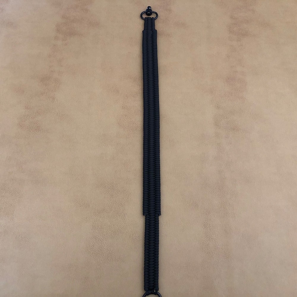 Black QD Handmade Tactical 2 Point Paracord Gun Rifle Sling Pull Loop