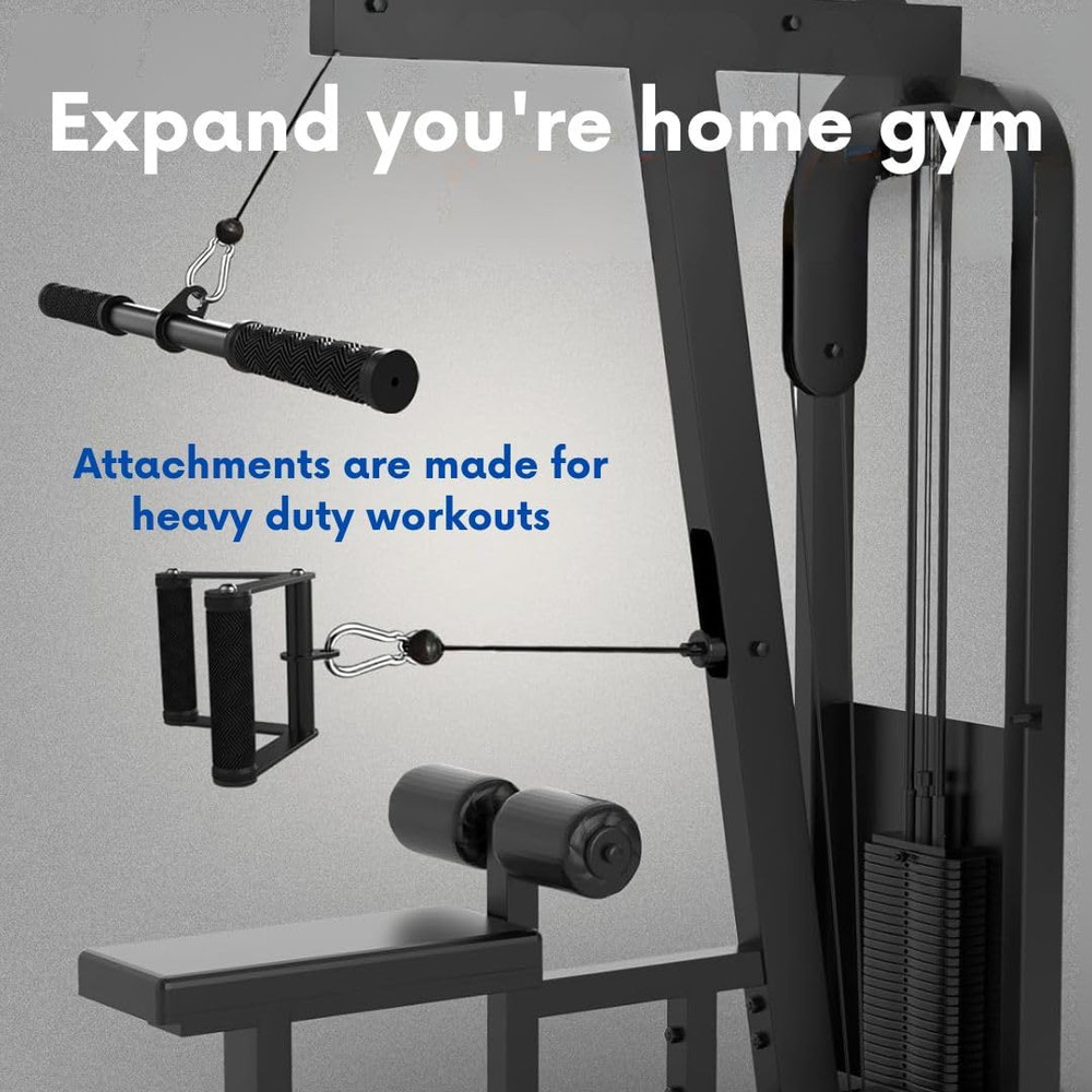 Cable Machine Attachment Set LAT Pulldown Attachments Weight Machine Accessories