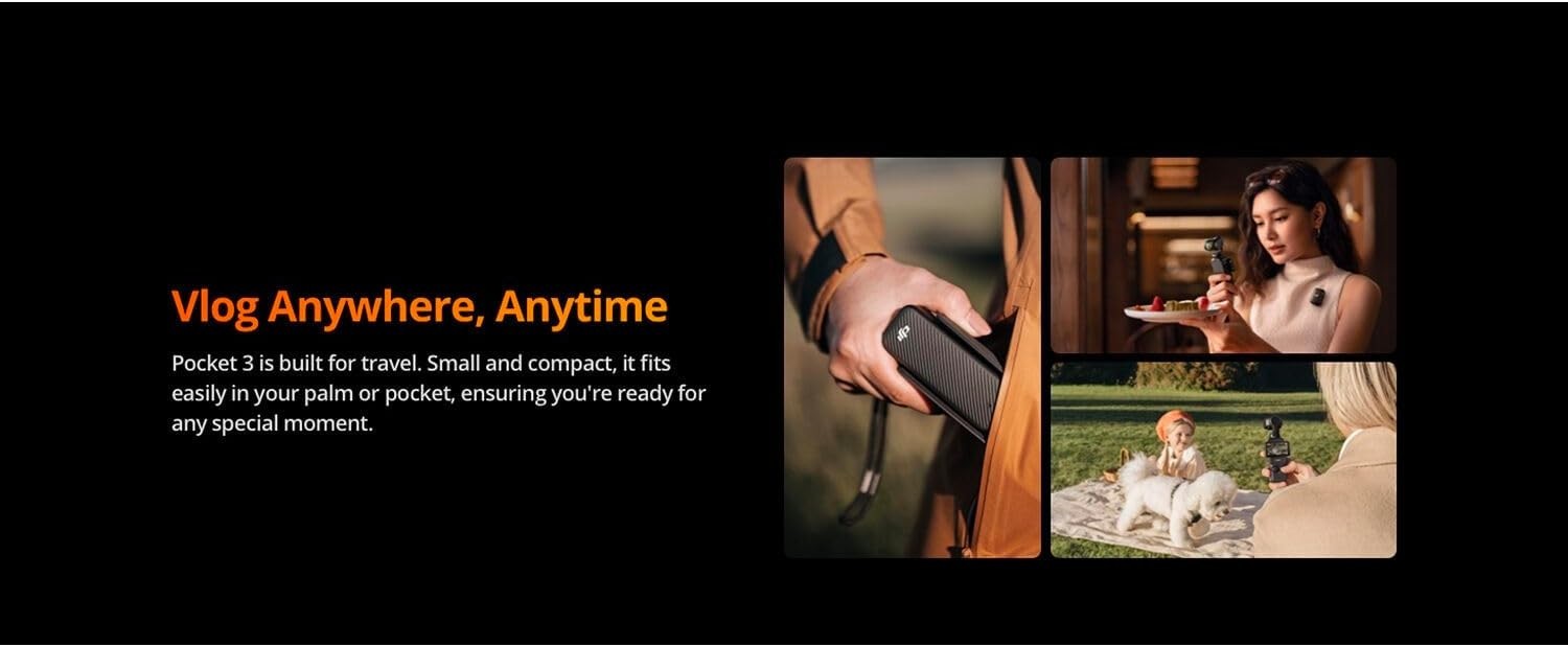 DJI Osmo Pocket 3-Axis Stabilizer and 4K Handheld Camera