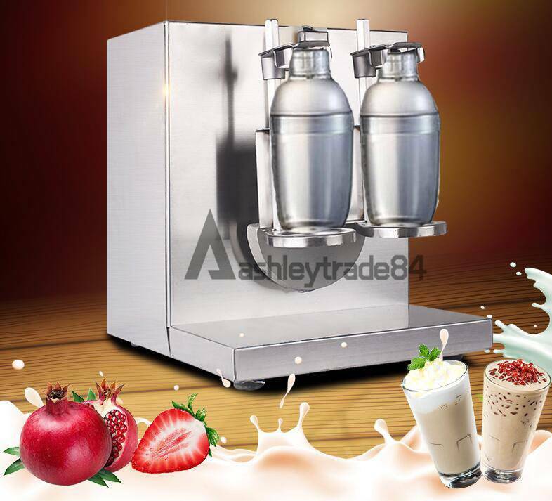 Bubble Boba Milk Tea Shaker Machine Auto Shaking Mixer Doubleframe Control Cream