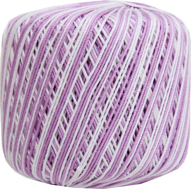 MULTICOLOR COTTON CROCHET THREAD - 2 SIZES & 7 VARIEGATED COLORS AVAILABLE