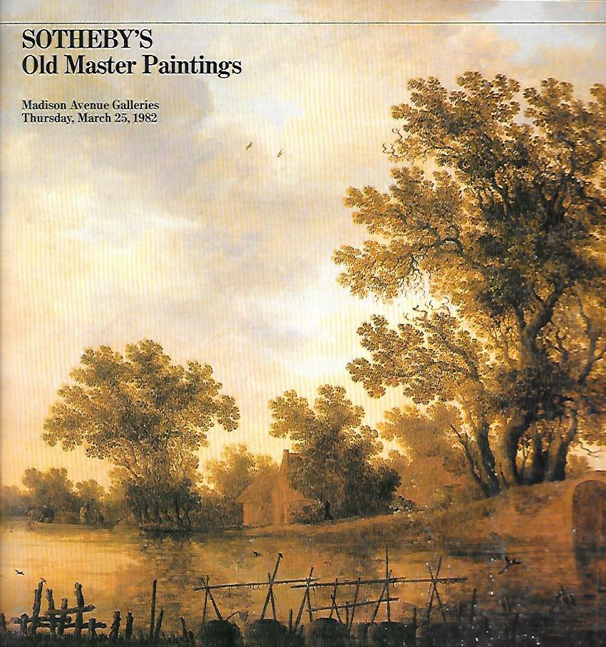 Sotheby's Old Master Paintings Auction Catalog March 1982
