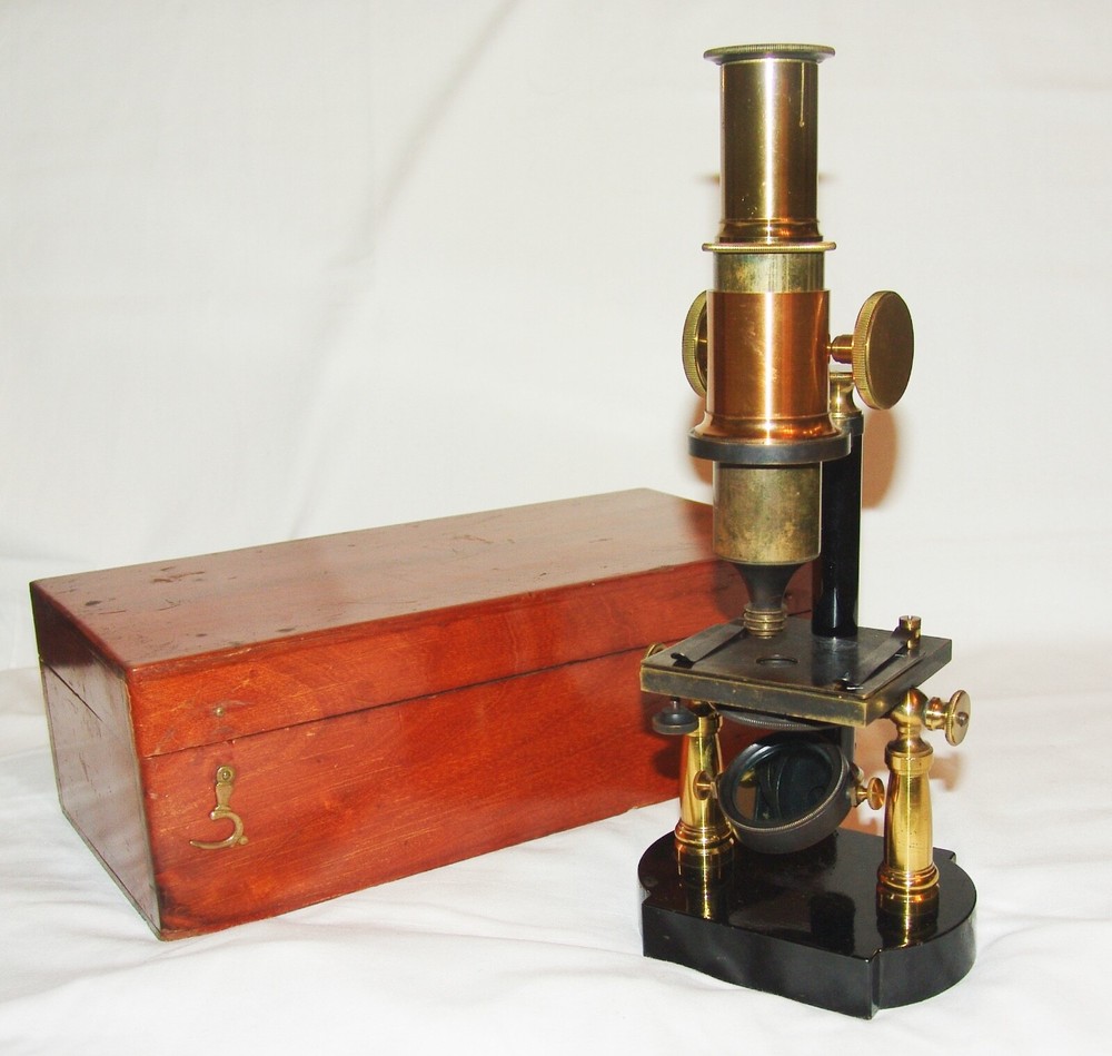 rare antique brass Microscope