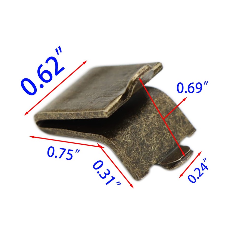 Adjustable Steel Pilaster Shelf Clip Support, Shelving Bracket Clips Bronze