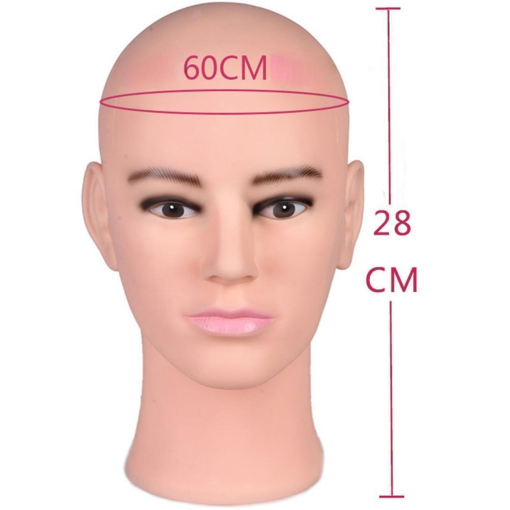 Male Mannequin Head Model Stable Smooth Wig Display Model