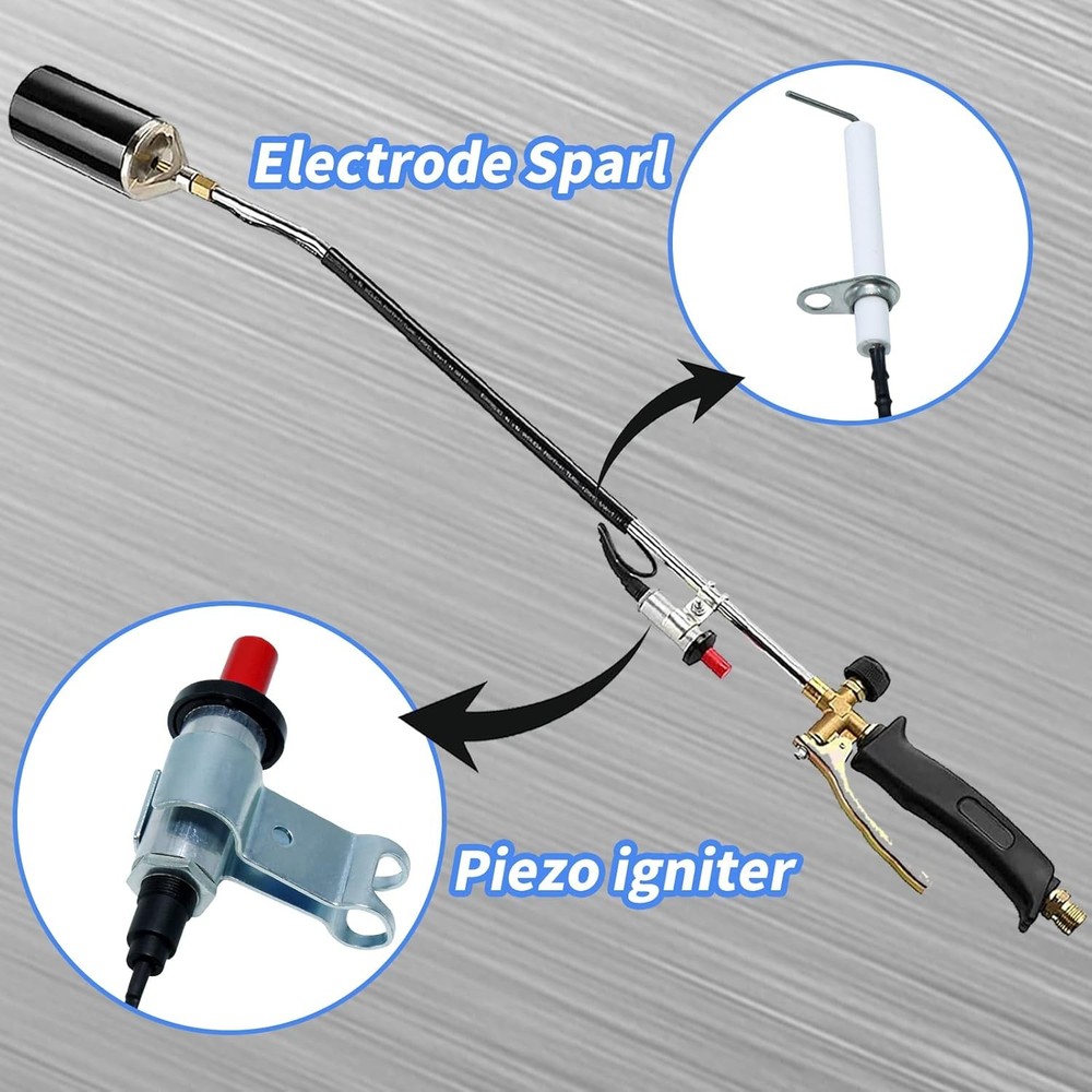 Propane Self Ignition High BTU Weed Torch Replacement Piezo Push Button Igniter