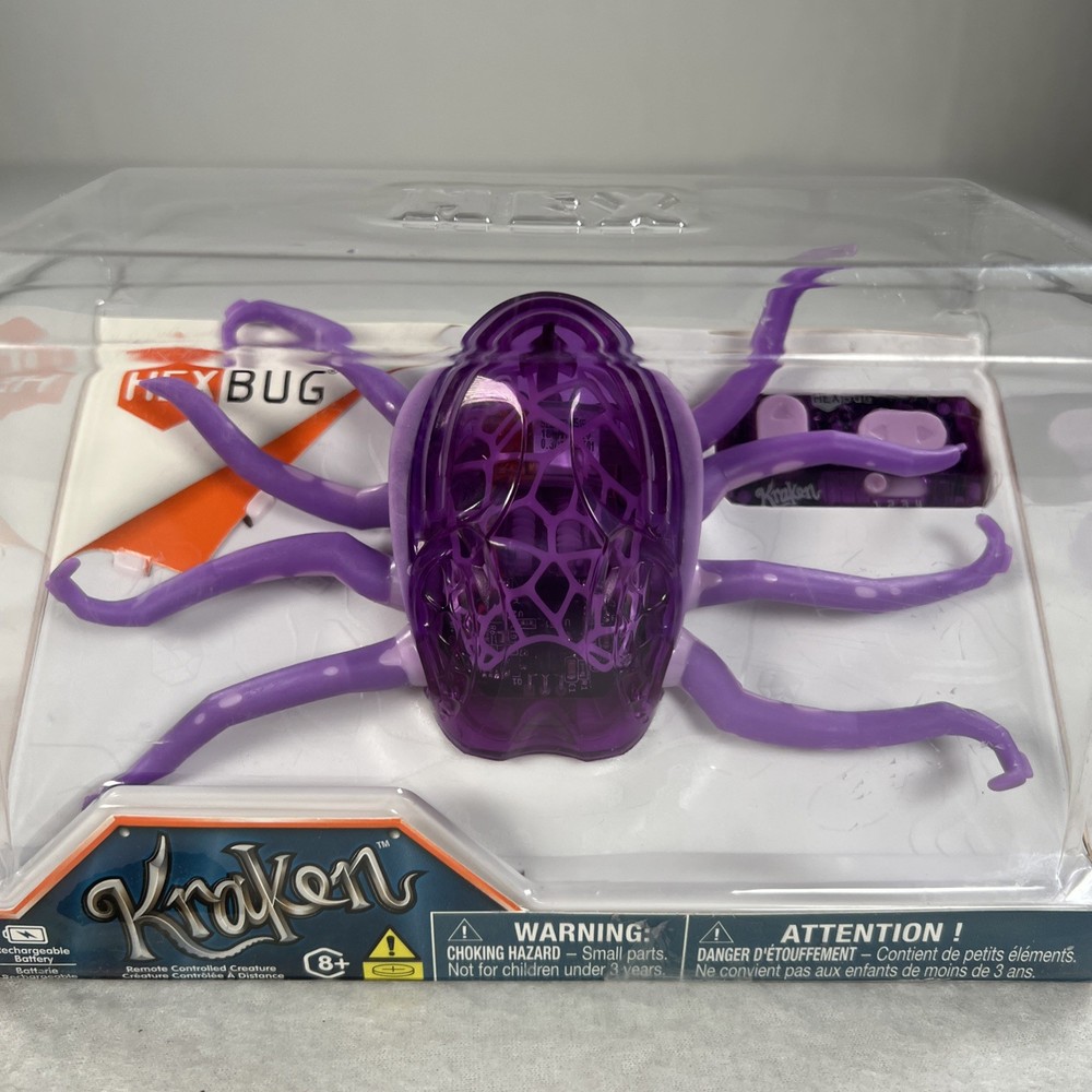 HEXBUG Kraken Robotic Remote Control Creature Purple Sealed NIB