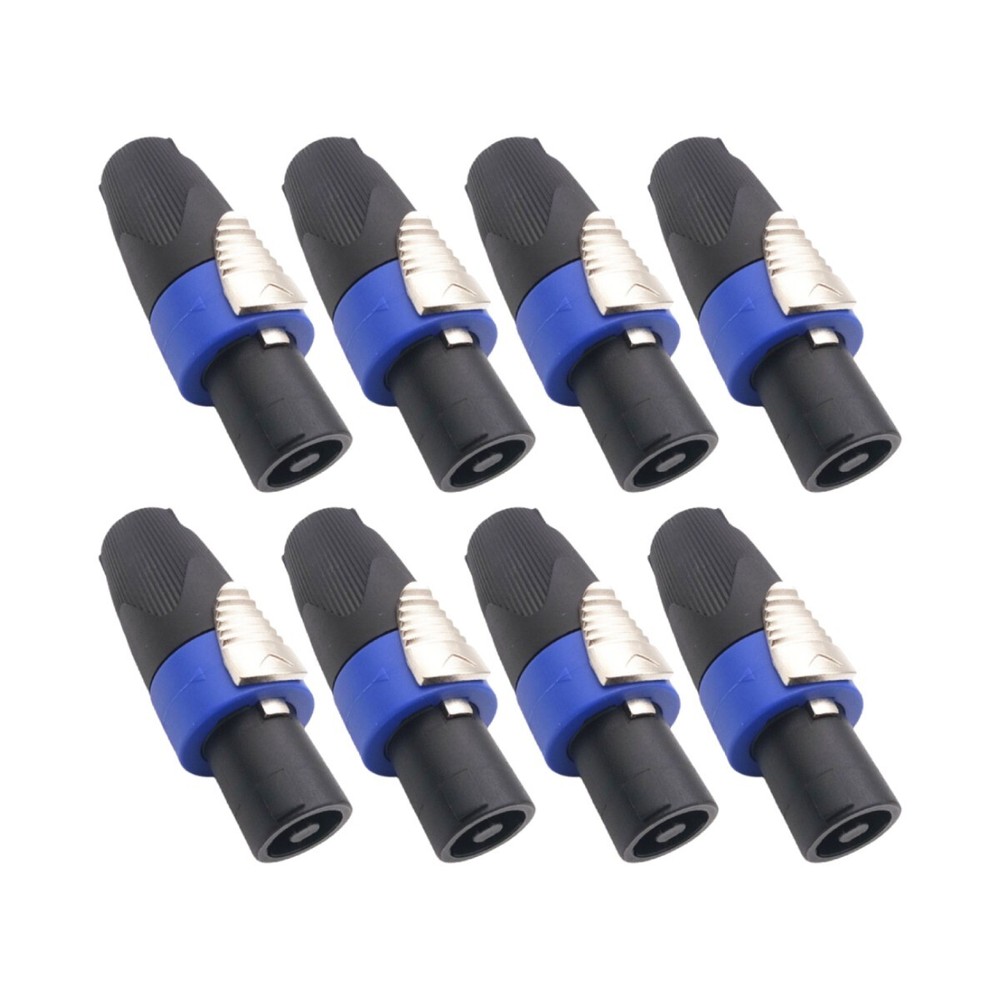 8 pcs NL4FX 4 pole Locking SpeakON Cable Mount Connector Replacement for Neutrik