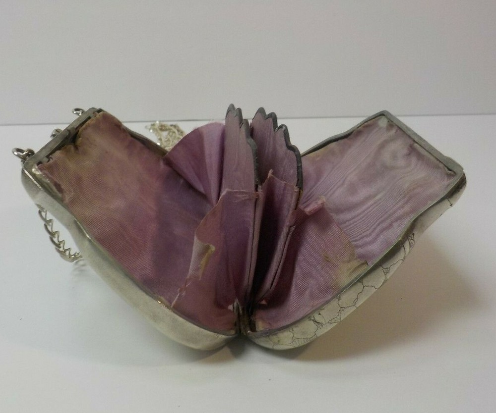 Antique Russian .800 Silver Handbag, c. 1900, Monogram