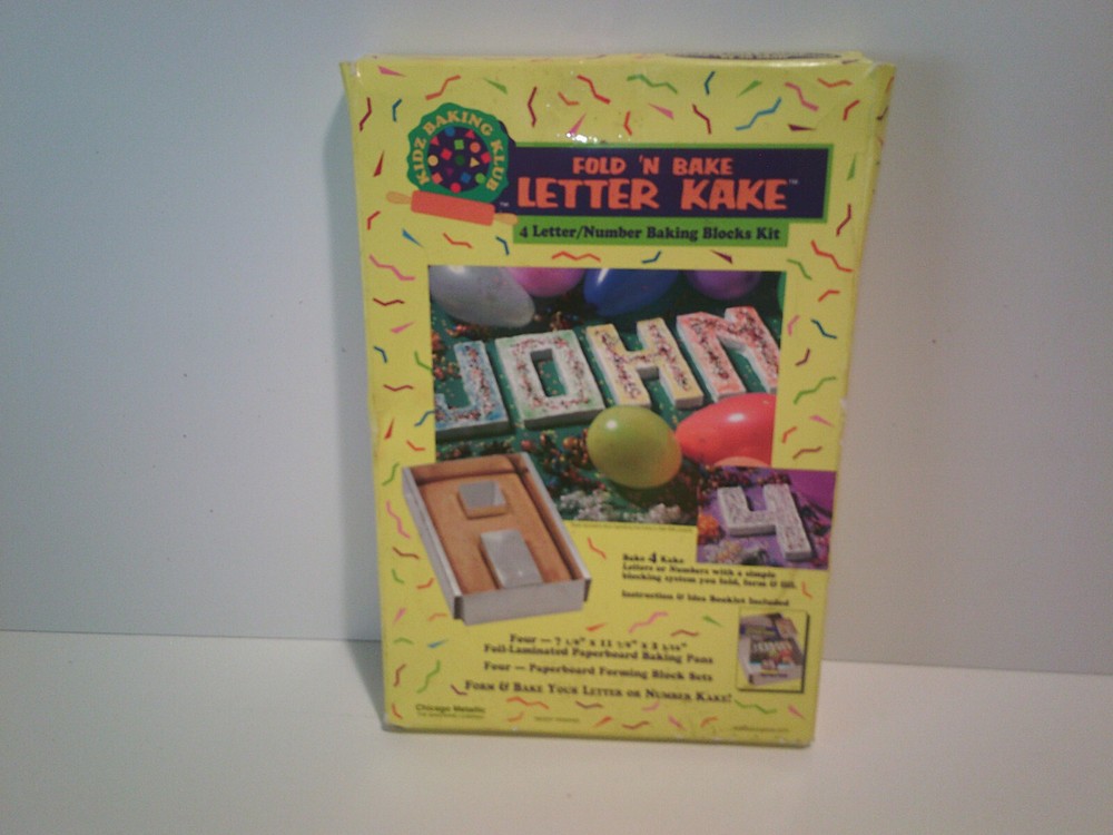 New CAKE BAKE TOOLS. Square Cutter / Server & Fold & Bake Letter Pan FREE SHIP