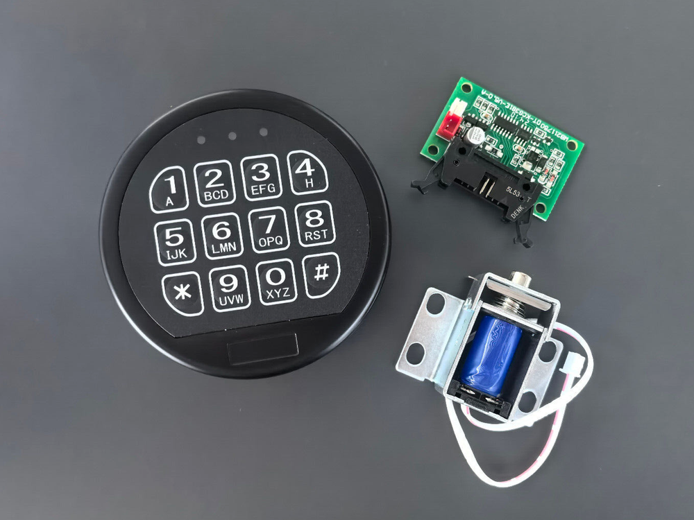Gun Safe Lock Replacement Black Keypad with Solenoid Lock Safe Electronic Lock