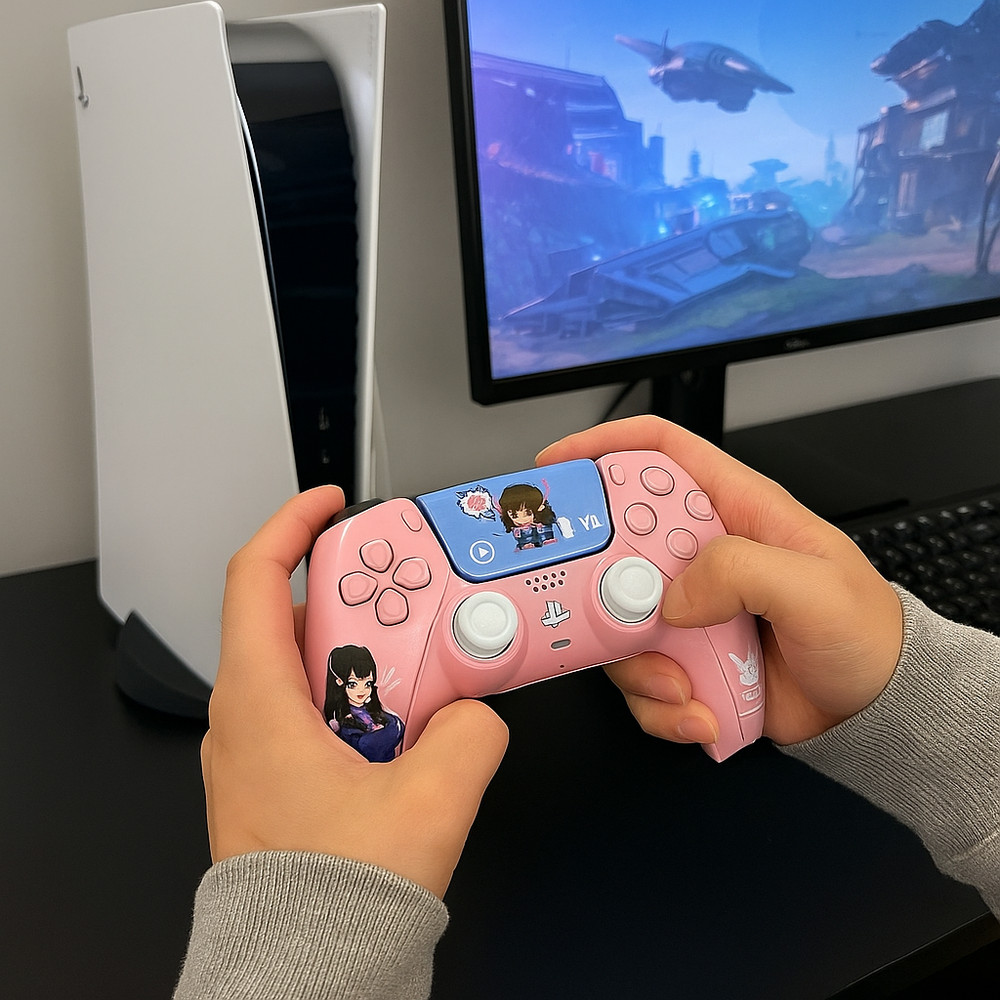 Overwatch D.Va PS5 DualSense Controller Protective Cases