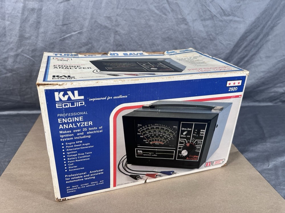 KAL Equip 2920 Pro Engine Analyzer for 12 Volt Neg. Ground Conven. Ignition