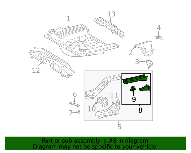 Genuine GM Rail End 19184044