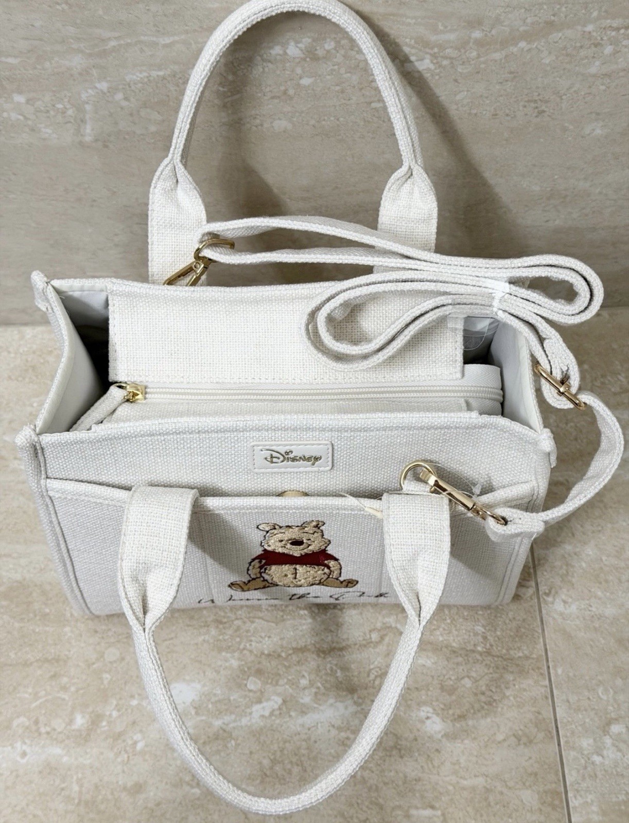 Disney Winnie The Pooh Backpack, Crossbody, Wallet, Tote, Makeup Bag, Bag Charm