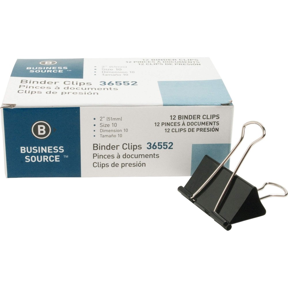 Rce Foldback Binder Clips Black Large 36552