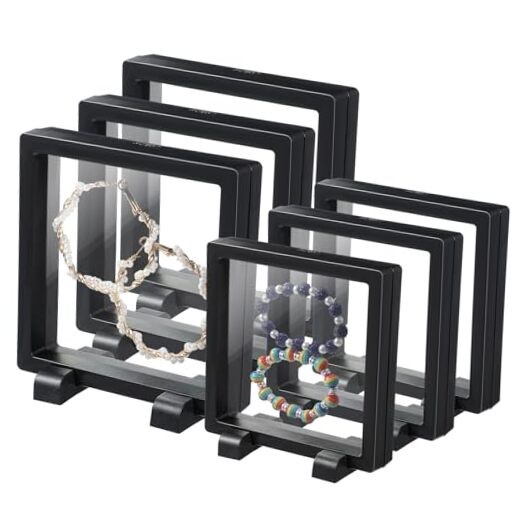 6 Pcs 3D Floating Frame, Large Size Floating Display Case, Visualize