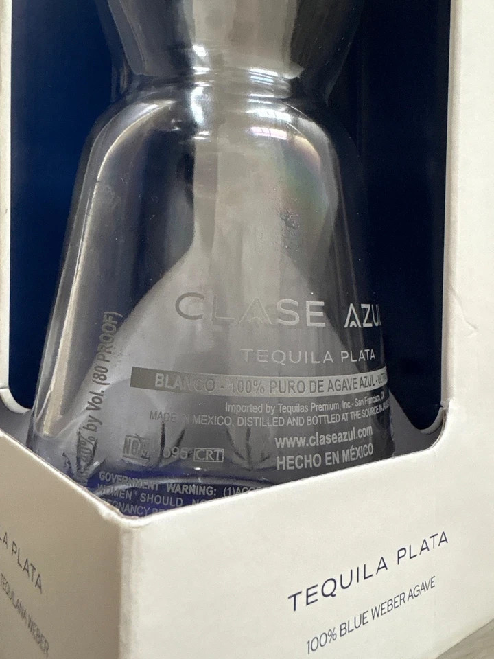 Clase Azul Plata Tequila Blanco 750 ml Empty Bottle with Gift Box
